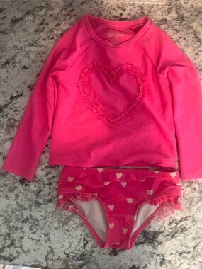Cat & Jack Two piece long sleeve Swimsuit 4T